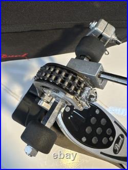 Pearl Eliminator Dual Chain Single Bass Drum Pedal P-2000C w Zip Carry Case