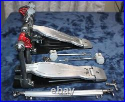 Pearl Eliminator Solo Double Bass Drum Pedal P-1032 Upgraded beaters Excellent