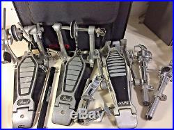 Pearl P100TW Double Bass/Kick Drum Pedal with Case and 2-way Beaters