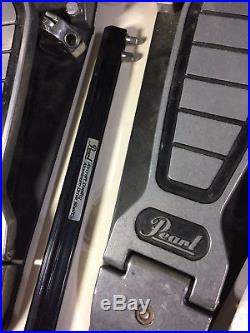 Pearl P100TW Double Bass/Kick Drum Pedal with Case and 2-way Beaters