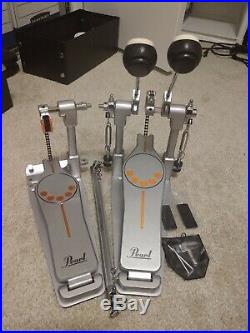 Pearl P932 Longboard Double Bass Drum Pedal with carrying case