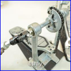 Pearl P-100 Double Bass Pedal Chain Drive Older Style 90's Works Good