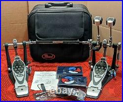 Pearl P-2002C Eliminator PowerShifter Double Bass Drum Pedal & Case (Dual Kick)