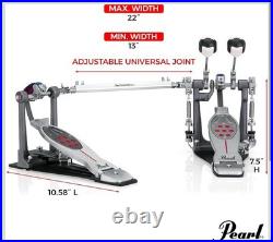Pearl P-2052C Eliminator Redline Double Bass Pedal + Case & Accessories