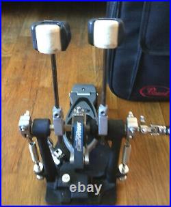 Pearl PowerShifter Eliminator Belt Drive Double Bass Drum Pedal P2002B WithCase