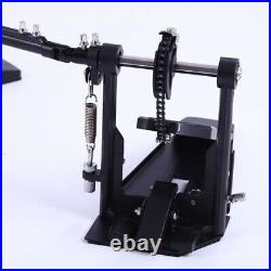 Professional Double Bass Drum Pedal Dual Kick Drum Pedal Single Chain Drive New