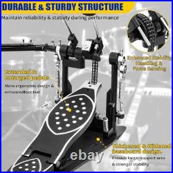 Professional Double Chain Kick Pedal Speed & Control, Perfect for Any Drum Set