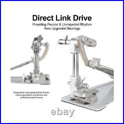 RANMING Double Bass Drum Pedals Direct Drive Bass Drum Pedal Kick Drum Pedal