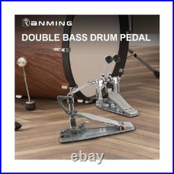 RANMING Double Bass Drum Pedals Direct Drive Bass Drum Pedal Kick Drum Pedal