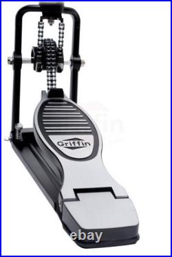 Remote Hi Hat Cymbal Stand GRIFFIN Auxiliary Cable Foot Pedal Drum High HiHat