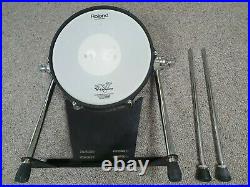 Roland KD-120 black kick bass drum mesh trigger for single / dual pedal setups