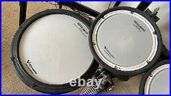 Roland TD-17 KV V-Drums Electronic Kit with double bass pedal & Throne