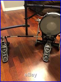 Roland v drums TD10 Electronic Electric TD-10 With Iron Cobra Double Kick Pedal