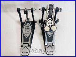 TAMA Double Pedal HP600DTW Iron Cobra 600 Bass Drum Twin Pedal Used Japan