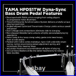 TAMA HPDS1TW Dyna-Sync Direct Drive Double Bass Drum Pedal Brand NEW