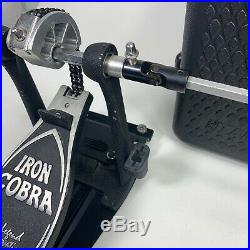 TAMA IRON COBRA Power Glide Double Bass Drum Foot / Kick Pedal with Hard Case
