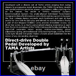 Tama HPDS1TW Dyna Sync Double Bass Drum Pedal Black White Tama HPDS1TW Japan