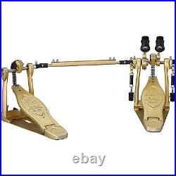 Tama Iron Cobra 600 Duo Glide Double Bass Drum Pedal, Limited Edition Satin Gold