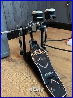 Tama Iron Cobra Power Glide Double Bass Drum Pedal With Case #204