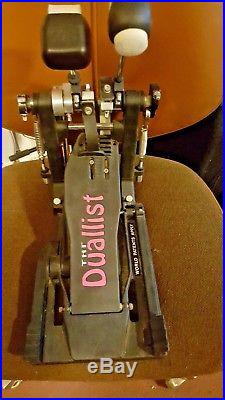 The DUALLIST Single foot DOUBLE Bass Drum Pedal, super rare