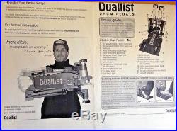 The DUALLIST Single foot DOUBLE Bass Drum Pedal, super rare