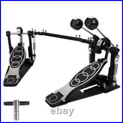 Tipatyard Double Bass Drum Pedal, Black-Ring Pattern