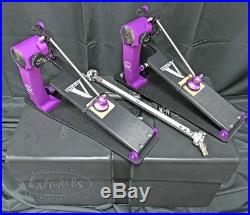 Trick Custom Shop Pro1-V Bigfoot Direct Drive Double Bass Drum Pedal with H&B Case