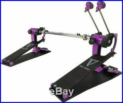 Trick Drums Pro 1-V Custom Shop Bigfoot Double Pedal Black and Purple IN STOCK