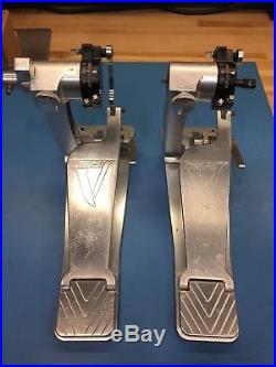 Trick Pro 1-V Bigfoot Double Bass Drum Pedals with Hard Case