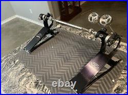 Trick drums Dominator Double Pedal (iron Cobra, Dw 9000, Axis Longboard, Pearl)