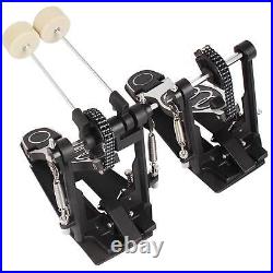 Two Chain Double Kick Drum Pedal No Slip Double Bass Drum Pedal for Drummers