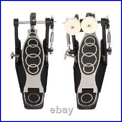 Two Chain Double Kick Drum Pedal No Slip Double Bass Drum Pedal for Drummers