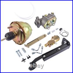 Universal Power Brake Pedal Assembly 7 Dual Zinc Booster Master Disc Drum Kit