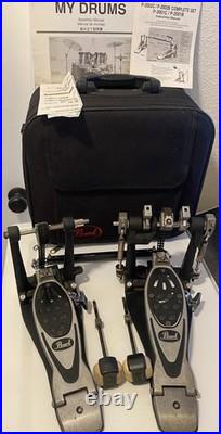 VTG PEARL P-2002C Black POWER SHIFTER DOUBLE BASS PEDAL CHAIN DRIVE N Case