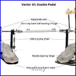 Vector D1 Double Bass Drum Pedal with kick drum review
