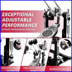 Versatile Double Bass Drum Pedal with Customizable Features for All Genres