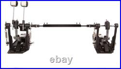 Versatile Double Drum Pedal with Adjustable Hammer and Secure Grip Stability