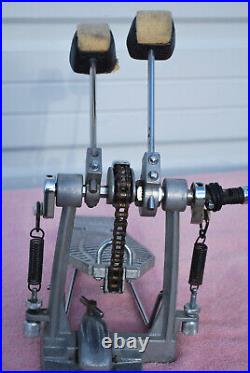 Vintage 1980s Tama Japan Double Kick Bass Drum Pedal Complete