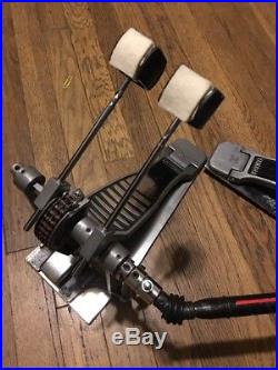 Vintage 80's Yamaha Double Bass Double Chain- Kick Drum Pedal Upgraded Beaters