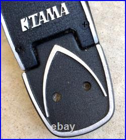 Vintage Tama Iron Cobra Single Bass Drum Pedal Black Plate Double Chain Drive
