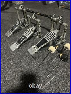 YAMAHA Double / Twin Bass Pedal Double Chain Drive With additional Single Pedal