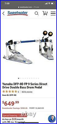 Yamaha FP9D DFP-9D Direct Drive Double Bass Drum Pedal