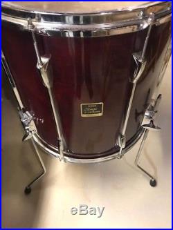Yamaha Stage Custom (Wine Red) with Pacific Double Bass Pedal and Gig Bags
