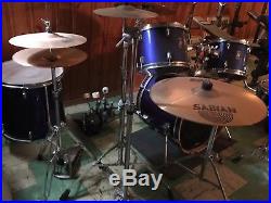 Yamaha drum set used with Cymbals And Double Pedal