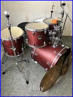 Yamaha stage custom 5 piece drum set Zildjian Cymbals PDP Double Bass Pedal